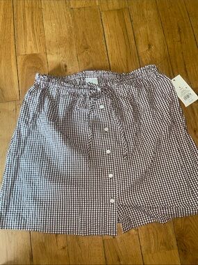 Women’s short skirt- Brown/White